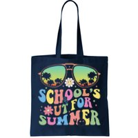 Last Day Of School Graduation Groovy Schools Out For Summer Tote Bag