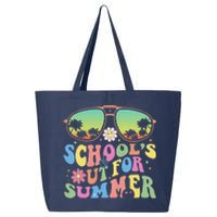 Last Day Of School Graduation Groovy Schools Out For Summer 25L Jumbo Tote