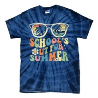 Last Day Of School Graduation Groovy Schools Out For Summer Tie-Dye T-Shirt