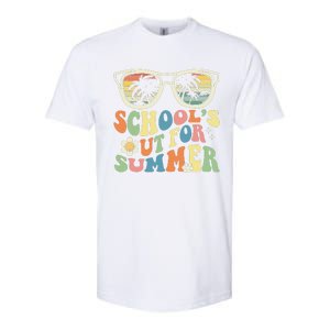 Last Day Of School Graduation Groovy Schools Out For Summer Softstyle CVC T-Shirt