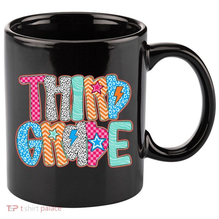 Last Day Of School Third Grade Graduation Teacher Student 11oz C Handle Ceramic Mug