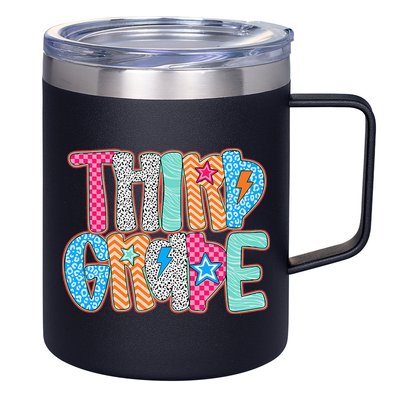 Last Day Of School Third Grade Graduation Teacher Student 12oz Stainless Steel Coffee Mug