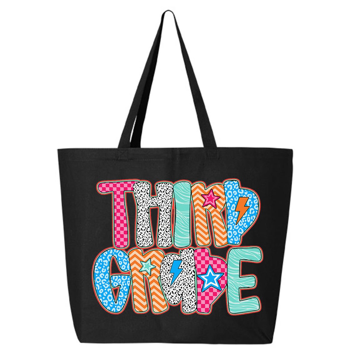Last Day Of School Third Grade Graduation Teacher Student 25L Jumbo Tote