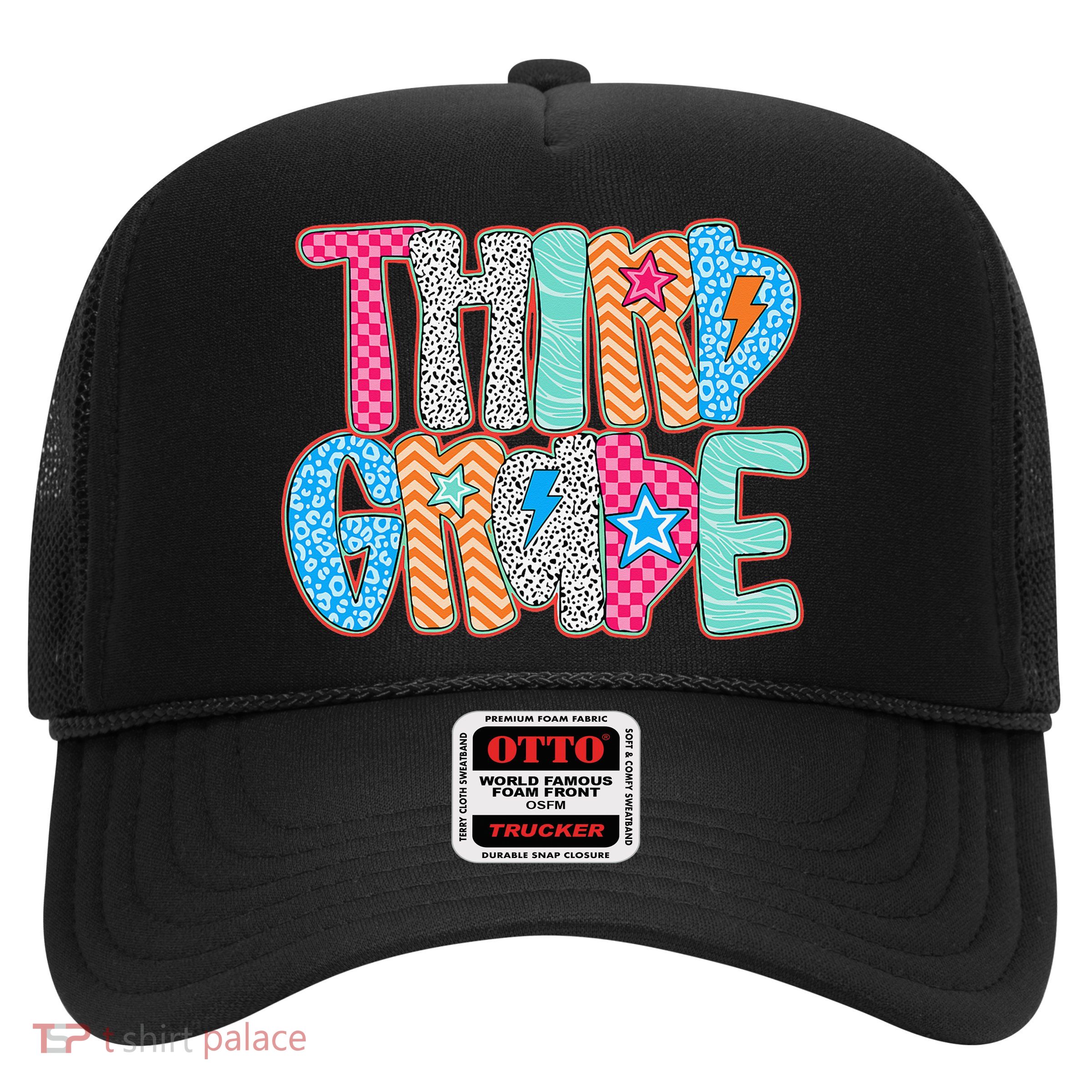 Last Day Of School Third Grade Graduation Teacher Student Trucker Hat
