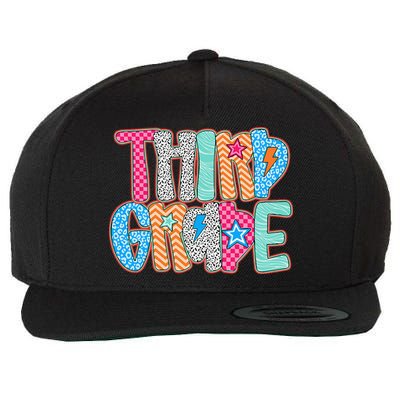 Last Day Of School Third Grade Graduation Teacher Student Wool Snapback Cap