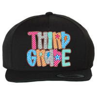 Last Day Of School Third Grade Graduation Teacher Student Wool Snapback Cap