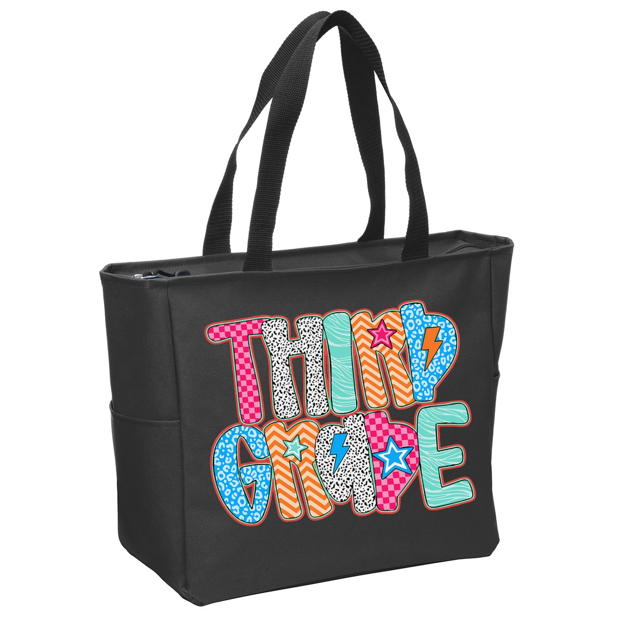 Last Day Of School Third Grade Graduation Teacher Student Zip Tote Bag