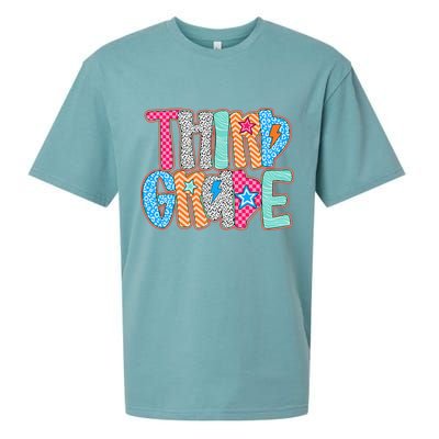 Last Day Of School Third Grade Graduation Teacher Student Sueded Cloud Jersey T-Shirt