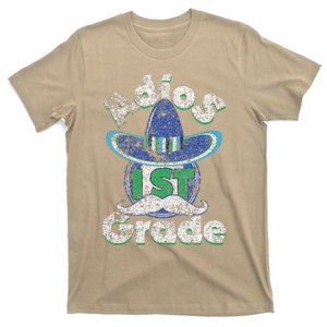 Last Day Of School Adios 1st Grade Graduation Grunge T-Shirt