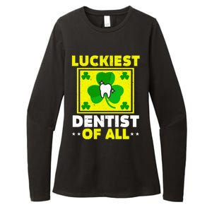 Luckiest Dentist Of All Dentistry St Patrick's Day Gift Womens CVC Long Sleeve Shirt