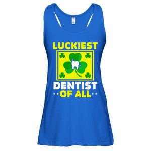 Luckiest Dentist Of All Dentistry St Patrick's Day Gift Ladies Essential Flowy Tank