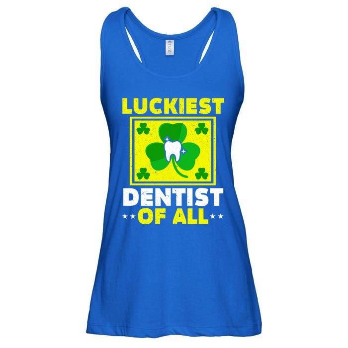 Luckiest Dentist Of All Dentistry St Patrick's Day Gift Ladies Essential Flowy Tank