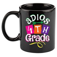 Last Day Of School Adios 4th Grade Graduation Premium 11oz C Handle Ceramic Mug