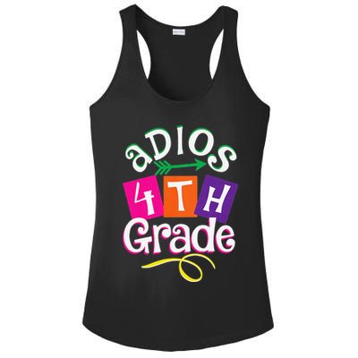 Last Day Of School Adios 4th Grade Graduation Premium Ladies PosiCharge Competitor Racerback Tank