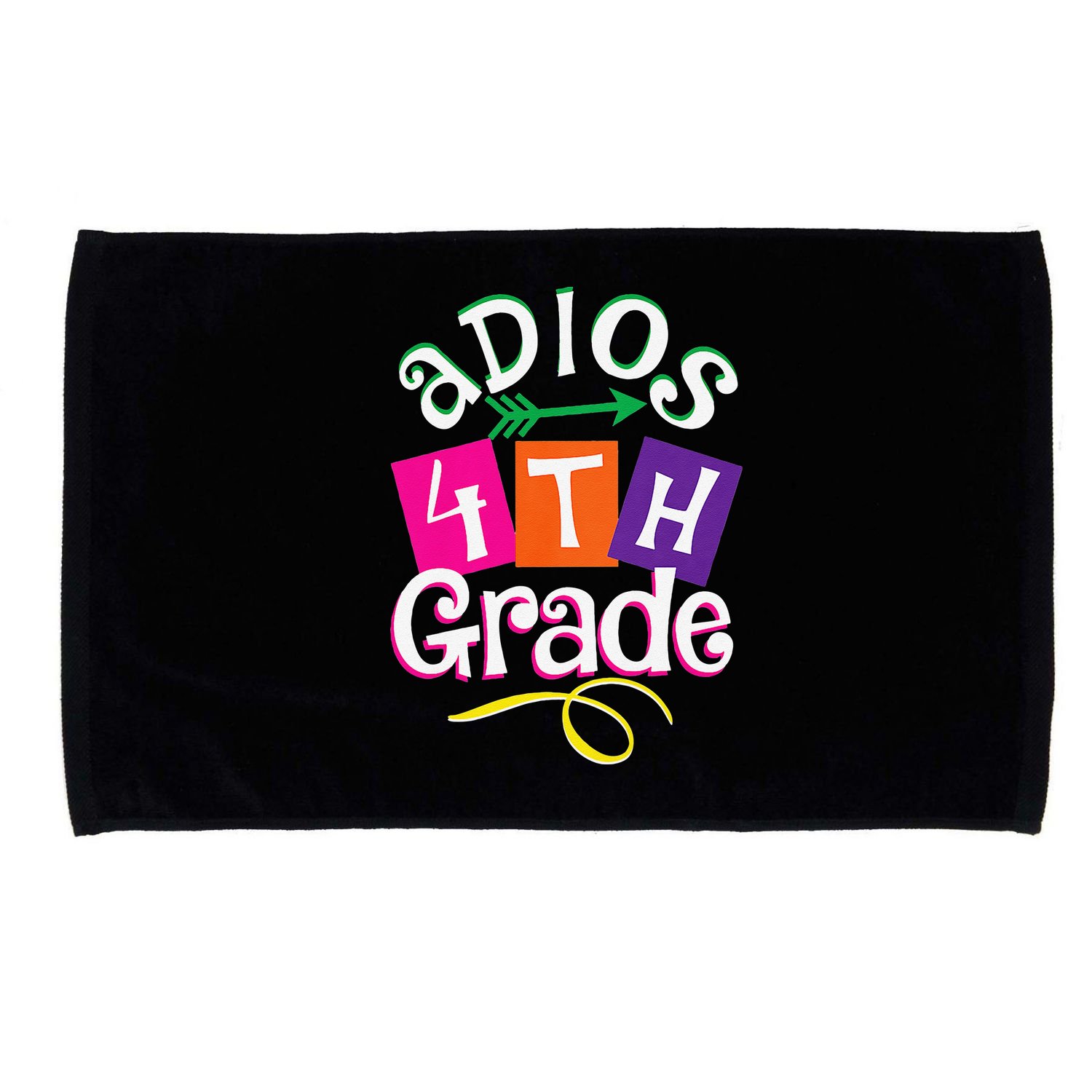 Last Day Of School Adios 4th Grade Graduation Premium Microfiber Hand Towel