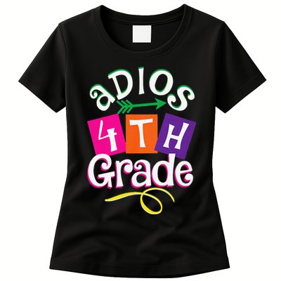 Last Day Of School Adios 4th Grade Graduation Premium Womens T-Shirt