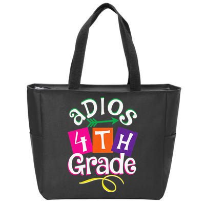Last Day Of School Adios 4th Grade Graduation Premium Zip Tote Bag