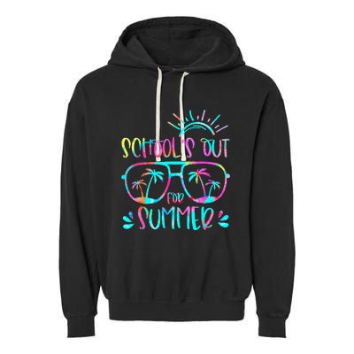 Last Day Of School Schools Out For Summer Teacher Vintage Garment-Dyed Fleece Hoodie