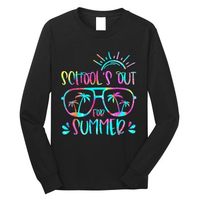 Last Day Of School Schools Out For Summer Teacher Vintage Long Sleeve Shirt