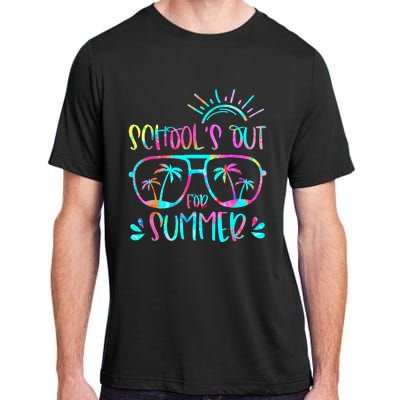 Last Day Of School Schools Out For Summer Teacher Vintage Adult ChromaSoft Performance T-Shirt