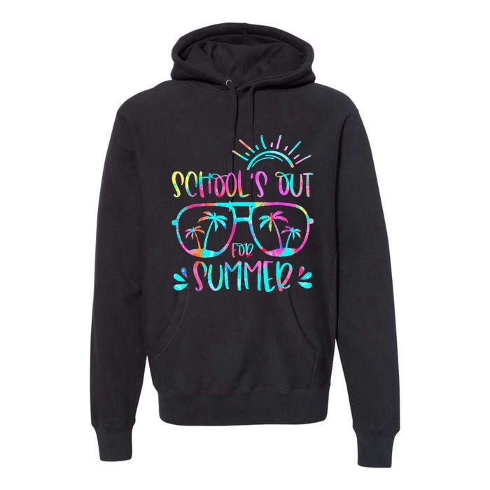 Last Day Of School Schools Out For Summer Teacher Vintage Premium Hoodie