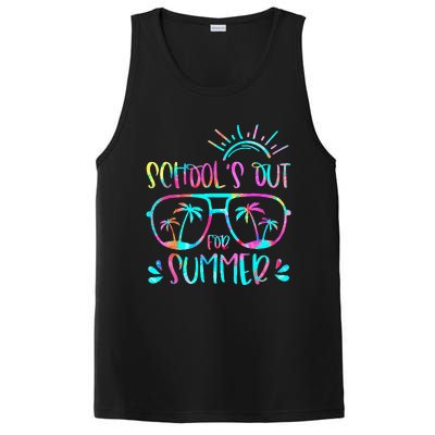 Last Day Of School Schools Out For Summer Teacher Vintage PosiCharge Competitor Tank