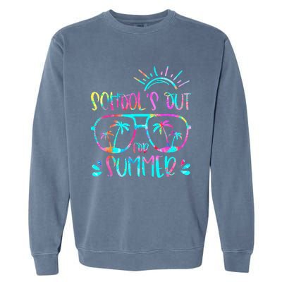 Last Day Of School Schools Out For Summer Teacher Vintage Garment-Dyed Sweatshirt