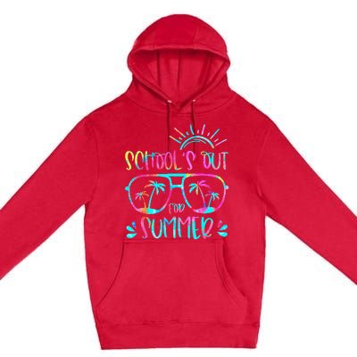 Last Day Of School Schools Out For Summer Teacher Vintage Premium Pullover Hoodie