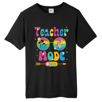 Last Day of School teacher mode off Teacher Tall Fusion ChromaSoft Performance T-Shirt