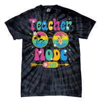 Last Day of School teacher mode off Teacher Tie-Dye T-Shirt