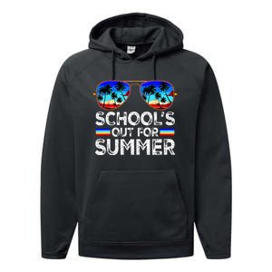 Last Day Of School Schools Out For Summer Performance Fleece Hoodie