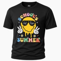 Last Day Of School Schools Out For Summer Teacher Cooling Performance Crew T-Shirt