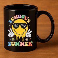 Last Day Of School Schools Out For Summer Teacher 11oz C Handle Ceramic Mug
