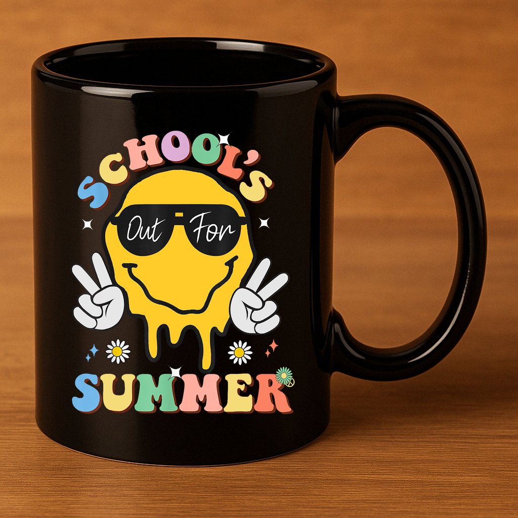 Last Day Of School Schools Out For Summer Teacher 11oz C Handle Ceramic Mug