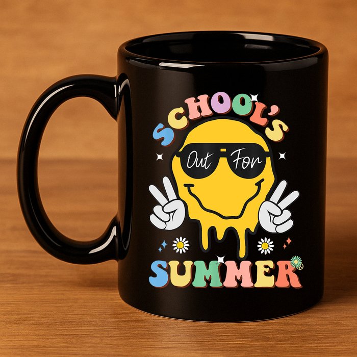 Last Day Of School Schools Out For Summer Teacher 11oz C Handle Ceramic Mug
