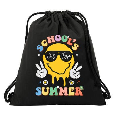 Last Day Of School Schools Out For Summer Teacher Drawstring Bag
