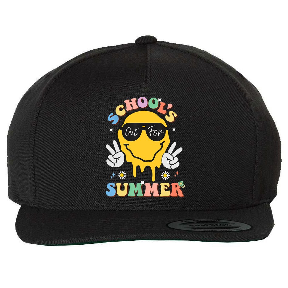 Last Day Of School Schools Out For Summer Teacher Wool Snapback Cap
