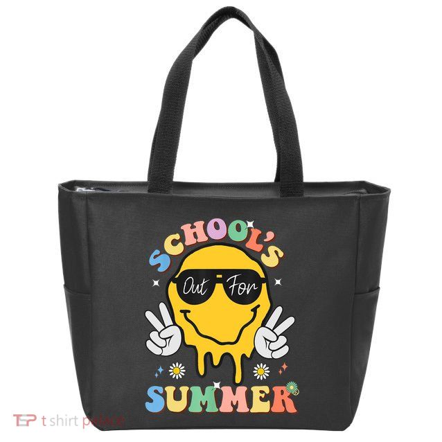 Last Day Of School Schools Out For Summer Teacher Zip Tote Bag