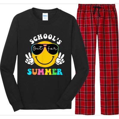 Last Day Of School Teacher Schools Out For Summer Student Long Sleeve Pajama Set