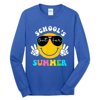 Last Day Of School Teacher Schools Out For Summer Student Tall Long Sleeve T-Shirt