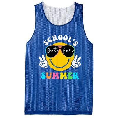 Last Day Of School Teacher Schools Out For Summer Student Mesh Reversible Basketball Jersey Tank