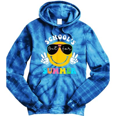 Last Day Of School Teacher Schools Out For Summer Student Tie Dye Hoodie