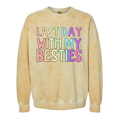 Last Day Of School Colorblast Crewneck Sweatshirt