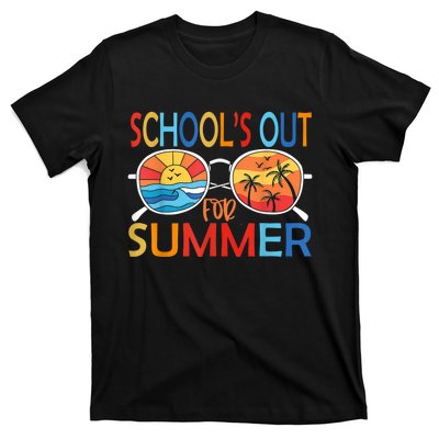 Last Day Of School Retro Schools Out For Summer Teacher T-Shirt