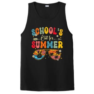 Last Day Of Schools Out For Summer Vacation Teachers PosiCharge Competitor Tank