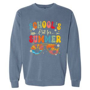 Last Day Of Schools Out For Summer Vacation Teachers Garment-Dyed Sweatshirt