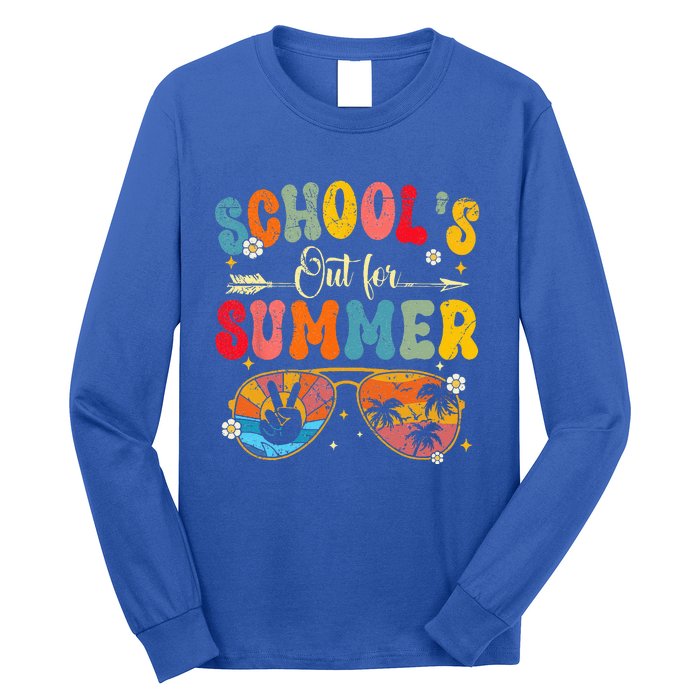 Last Day Of Schools Out For Summer Vacation Teachers Long Sleeve Shirt