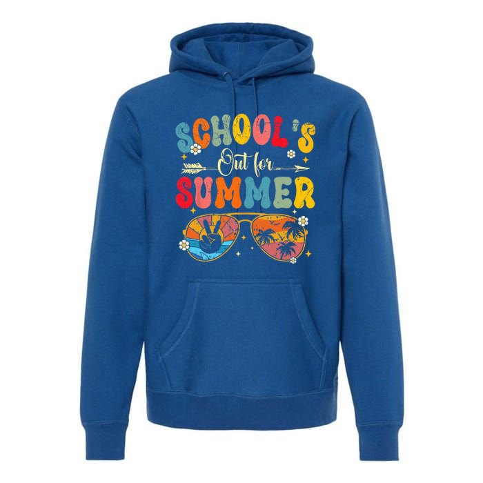 Last Day Of Schools Out For Summer Vacation Teachers Premium Hoodie