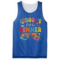 Last Day Of Schools Out For Summer Vacation Teachers Mesh Reversible Basketball Jersey Tank