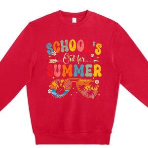 Last Day Of Schools Out For Summer Vacation Teachers Premium Crewneck Sweatshirt